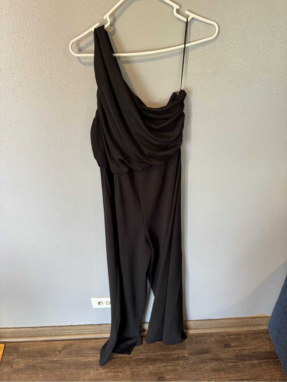 Love By Design Black One-Shoulder Jumpsuit - Picture 2 of 3